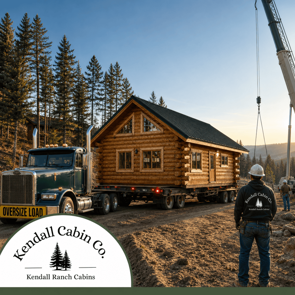 How Cabins Are Transported and Placed on Your Land