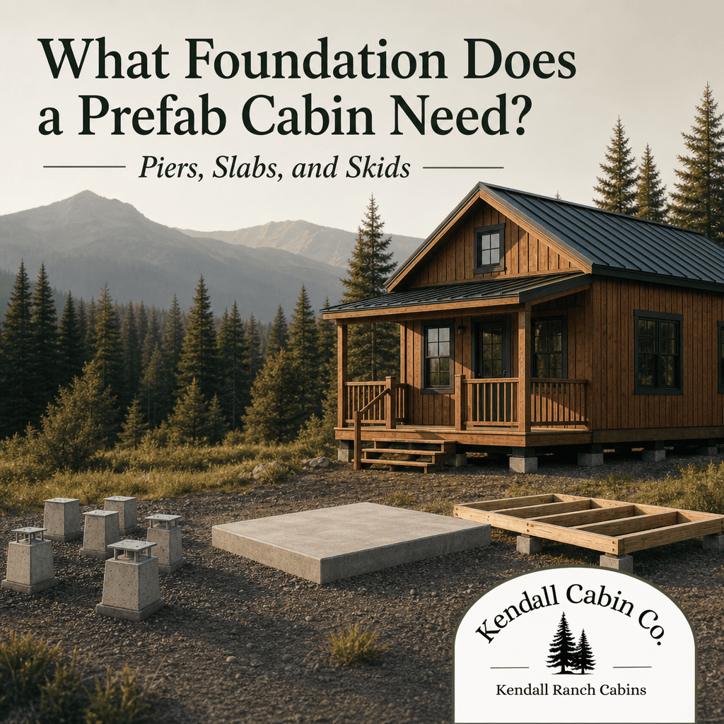 What Foundation Does a Prefab Cabin Need? Piers, Slabs, and Skids